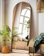 58"x18" Gold Arched Full Length Mirror